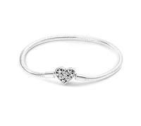FLUFLO Armband Damen 925 Sterling Silber, Armbänder Moments Schlangen-Gliederarmband Armkette für Pandora Charm Anhänger, Valentinstag Muttertag Geburtstags Geschenk für Frauen Freundin Mama B01
