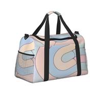 Flugzeugkabinen-Handgepäcktasche, leichte Hand-Tragetasche für Damen und Herren, Fitnessstudio, Strand, Duffle, Crossbody, Reisen, Geometrisches E, 1 Stück