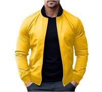 FlutVolt Bomberjacke Herren Leichte Dünne Übergangsjacke Herbst Blouson Stehkragen Freizeitjacke Bequeme Jacke Outdoor Herbstjacke Freizeit Jacket Bequeme Overshirt Herren Sommerjacke
