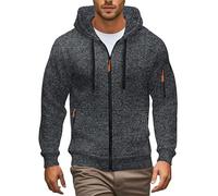FlutVolt Sweatjacke Herren Mit Kapuze, Hoodie Herren Kapuzenpullover Reißverschluss Oversized Sweatshirt Mits Kapuze Übergangsjacke Kapuzenmantel Hoodie Mit Reißverschluss Herrens