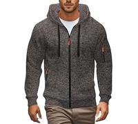 FlutVolt Sweatjacke Herren Mit Kapuze, Hoodie Herren Kapuzenpullover Reißverschluss Oversized Sweatshirt Mits Kapuze Übergangsjacke Kapuzenmantel Hoodie Mit Reißverschluss Herrens