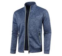 FlutVolt Sweatjacke Herren ohne Kapuze Freizeit Jacke Oversize Übergangsjacke Sport Jacken Leichte Dünne Sportjacke Outdoor Trainingsjacke Herbst Bomberjacke Sweatjacke Herren