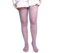 Fluxioxtna Bunt Blumen Gemusterte Fischnetz Spitze Strumpfhose Für Frauen Japanische Punkstile Netzstrumpfhosen Unter Bodening Nylon Strumpfhosen Party Strumpfhosen