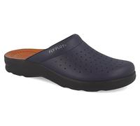 Fly Flot 82028 BU Blau Herren Sanitär Pantoffel Herren Echtes Leder Anti-Schock, blau, 44 EU