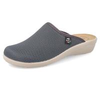 Fly Flot Anoia, Damen-Hausschuhe aus elastischem Mesh, atmungsaktiv, Fresh, gepolstertes Fußbett aus Leder, Anthrazit, 37, EU-Sandalen