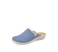 Fly Flot Anoia, Damen-Hausschuhe aus elastischem Netz, atmungsaktiv, Fresh, gepolsterte Einlegesohle aus Leder, Hellblau, 40 Schiebe-Sandalen, EU