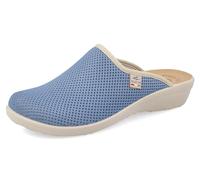 Fly Flot Anoia, Damen-Hausschuhe aus elastischem Netz, atmungsaktiv, Fresh, gepolsterte Einlegesohle aus Leder, Hellblau, 39 Schiebe-Sandalen, EU