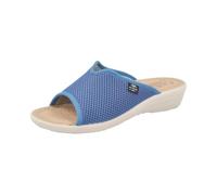 Fly Flot Atella, Damen elastischem Netz, offen, gepolsterte Einlegesohle aus Leder Schiebe-Sandalen, Avio, 40 EU
