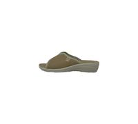 Fly Flot Atella, Damen-Hausschuhe aus elastischem Netzstoff, offen, gepolstertes Fußbett aus Leder, Sandalen für Damen, beige, 37 EU