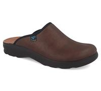 Fly Flot | Classic Man, Herren-Hausschuhe, Pantoffeln mit adaptivem Stretch-Obermaterial aus elastischer Mikrofaser, gepolsterte Einlegesohle aus stoßfestem Leder, Dunkelbraun, 42, dunkelbraun, 42 EU