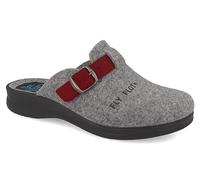 Fly Flot Damen Ciabatta Donna Invernale In Pet Riciclato Con Fibbia Regolabile E Sottopiede In Panno Hausschuh, Bordeauxgrau, 42 EU