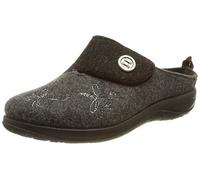 FLY FLOT Damen 864169 Hausschuh, anthrazit/schwarz, 42 EU