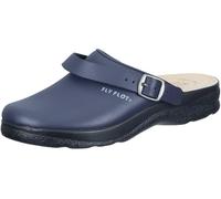 Fly Flot Damen Ciabatta Donna Con Tomaia E Sottopelle In Pelle Liscia, Cinturino Regolabile, Sottopiede Antishock Schiebe-Sandalen, türkis, 39 EU