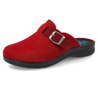 Fly Flot Damen-Hausschuhe aus recyceltem Haustier mit verstellbarer Schnalle und Schrift, Fußbett aus Stoff, Sandalen mit Hausschuhe, 40 EU, Rand, 40 EU