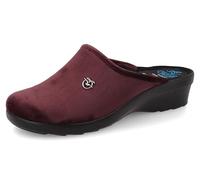 Fly Flot Damen-Hausschuhe aus Stoff mit Logo, stoßdämpfendes Fußbett, Sandalen, Pflaume, 40 EU