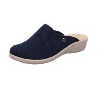 FlyFlot Damen Schuhe Hausschuhe Pantoffeln Keilabsatz, Größe:41 EU, Farbe:Blau