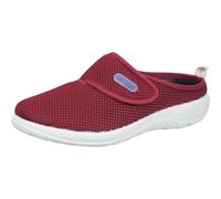 Fly Flot Damen Pantoffel Hausschuh Mesh breiter Klett 320308, Größe:40 EU, Farbe:Rot