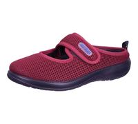 Fly Flot Damen Pantoffel Hausschuh Mesh Klettverschluss Wechselsohle 320307, Größe:41 EU, Farbe:Rot
