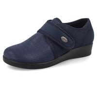 Fly Flot Damen Pantofole Donna In Microfibra Elasticizzata E Traforata, Chiusura A Strappo Regolabile, Sottopiede In Memory Estraibile Schiebe-Sandalen, blau, 37 EU