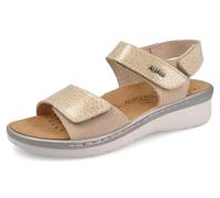 Fly Flot Damen Sandali Donna Con Strappo E Cinturino Regolabile, Sottopiede In Pelle Estraibile steckdosenleiste, beige, 37 EU