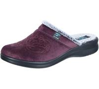 Fly Flot Damen-Slipper aus weicher Mikrofaser, Fußbett aus Plüsch, Sohle aus Polyurethan, 3 cm, violett, 37 EU