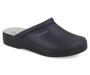 Fly Flot - geschlossene Schlupfschuh, Leder, Blau, Blau - blau - Größe: 42 EU