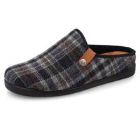 Fly Flot Herren Ciabatta Uomo Invernale Fantasia Tartan, Sottopiede Antishock Hausschuh, blau, 40 EU