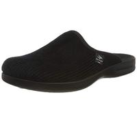 Fly Flot Herren Hausschuh Cord Optik schwarz aus Filz profilierte Laufsohle aus Synthetik. schwarz Gr. 40