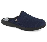 Fly Flot Herren Hausschuh Cord Pantoffel mit leichter Piumatech Laufsohle 220092, Größe:47 EU, Farbe:Blau