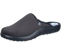 Fly Flot Herren Hausschuh Pantoffel mit Rauten Muster und Leichter Sohle 220063, Größe:44 EU, Farbe:Braun