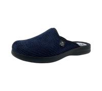 Fly Flot Herren Hausschuh Cord Pantoffel mit Leichter Piumatech Laufsohle 220092, Größe:46 EU, Farbe:Blau