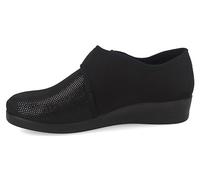 Fly Flot N3 886 5D Caltanissetta Schwarz Hausschuhe für Damen aus Stoff mit Stretch, Schwarz, 40 EU