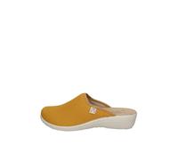 Fly Flot T4368 Fe Blau Damen Hausschuhe Made in Italy Echtes Leder Antischock Stoff, gelb, 39 EU
