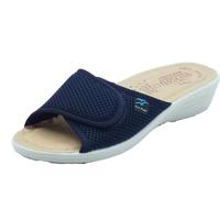 Fly Flot T4413 Fe Blaue Damenschuhe Made in Italy Keilabsatz 3 cm anatomisch, blau, 40 EU