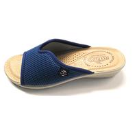 Fly Flot T4429 EE Damen-Slipper ZEPPETTA Band weicher Stoff Avio 40