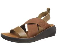 Fly London Baji848Fly, Sandalia Damen, Kamel, 36 EU