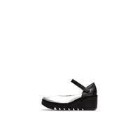 Fly London Damen BAWO543FLY Moccasin, Silver/Black, 41 EU