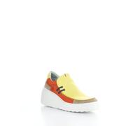 Fly London Damen DAVY667FLY Sneaker, Taupe/Yellow/Poppy ORANGE, 40 EU