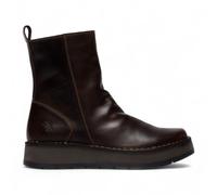 Fly London Damen Dunkelbraun RENO053FLY Bequeme Ankle Boots aus Leder mit Reißverschluss und Plateau EU 43 / UK 9