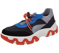 FLY London Damen Fian634fly Sneaker, Grau Blau Orange, 38 EU