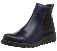 FLY London Stiefelette Leder/Textil Blau Warmfutter