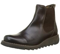 Fly London Womens Dunkelbraun Salv Leder Stiefel EU 43 / UK 9
