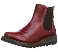 Fly London Stiefelette Leder/Textil 41, EURO-Größen rot Damen Keilstiefeletten Stiefeletten 41, EURO-Größen rot