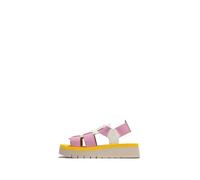 Fly London Damen SAMB245FLY Sandal, White/Baby PINK/Yellow, 42 EU