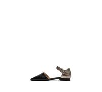 Fly London Damen SARJ266FLY Ballet, Black/Graphite/Silver, 35 EU