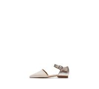 Fly London Damen SARJ266FLY Ballet, Offwhite/Silver/Sahara, 42 EU