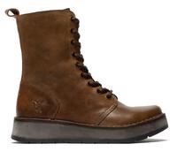 Fly London Damen-Stiefeletten RAMI043, leger, Leder, zum Schnüren, Hellbraun EU 37 / UK 4