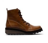 Fly London Damen-Tan-Leder-Schnürstiefel - HAZI147 EU 37