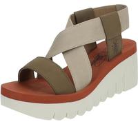 Fly London Damen YABI922FLY Sandal, Military/BEIGE/Brick, 39 EU