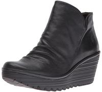 FLY London Damen Yip Kurzschaft Stiefel, Schwarz Black 017, 40 EU